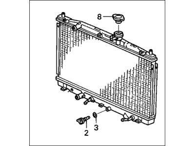 Honda 19010-RAA-A02 Radiator (Valeo)