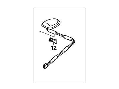 Honda 39150-SDA-L21ZH Antenna Assembly, Xm (Desert Mist Metallic)