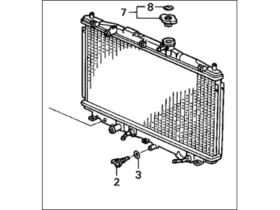 2004 Honda Accord Radiator - 19010-RAA-A03