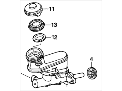 Honda 46100-SDB-A01 Master Cylinder A