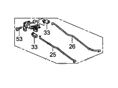 Honda 74851-SJC-A01 Lock Assembly, Driver Side Tailgate (Upper)