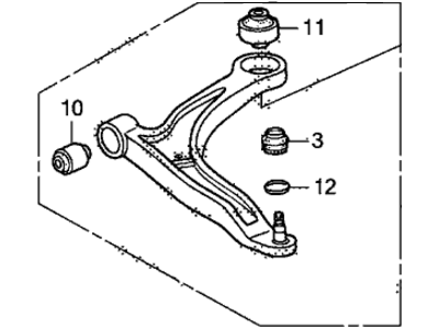 Honda 51350-SJC-A03 Lower-Arm Complete, Right Front