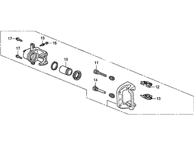 2013 Honda Ridgeline Brake Caliper - 43018-SJC-A00RM