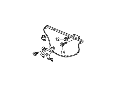 Honda 73290-SJC-A01 Regulator Assy., RR. Windshield Power