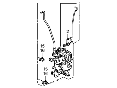 Honda 72112-SJC-A01 Lock Assembly, Right Front Door