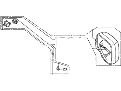 Honda 76204-SJC-A11ZQ Housing Set, R. *NH731P* (CRYSTAL BLACK PEARL)