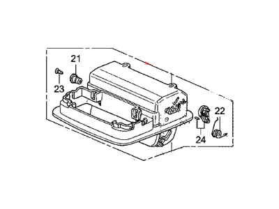 Honda 83250-SDA-A03ZK Console Assy., Roof *NH686L* (QP LIGHT WARM GRAY)