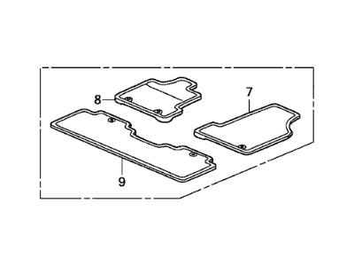 Honda 83600-SJC-A01ZD Floor Mat Set *NH598L* (ATLAS GRAY)