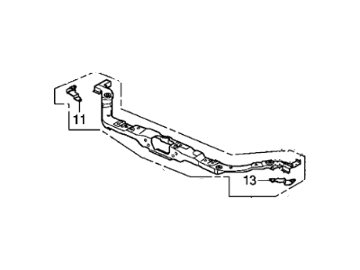 Honda 04602-SJC-A00ZZ Frame Set, Front Bulkhead (Upper)