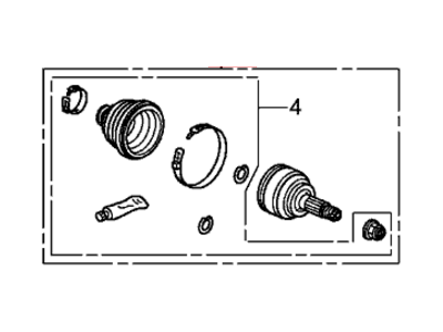 Honda 44014-SJC-A12 Joint Set, Outboard