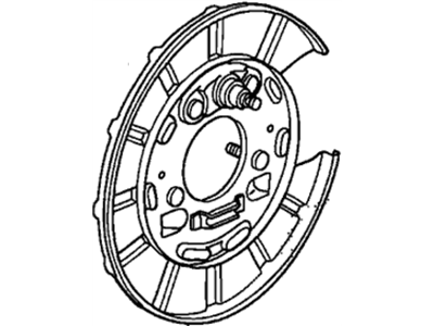 Honda 43110-SJC-A01 Plate, Passenger Side Brake Back