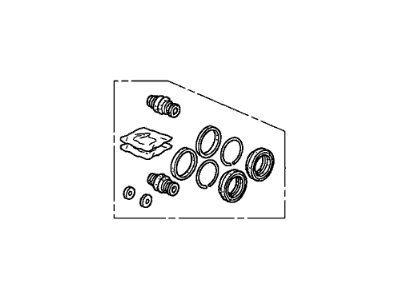 Honda 01463-SJC-A01 Caliper Set, FR.