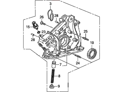 Honda 15100-R72-A02 Pump Assembly, Oil (Yamada)