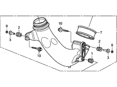 Honda 17245-RJE-A11 Tube Assembly A, Air Inlet