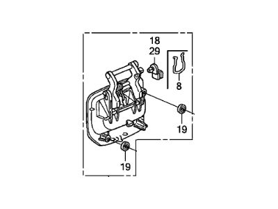 Honda 72180-SJC-A11 Handle Assembly, Left Front Door (Outer)