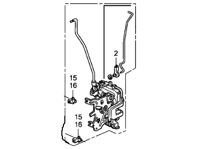 Honda 72152-SJC-A01 Lock Assembly, Left Front Door