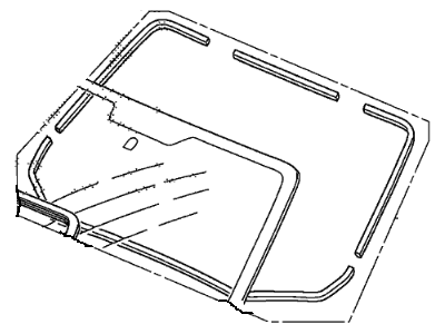 Honda 04731-SJC-A00 Rubber Set, FR. Windshield Dam