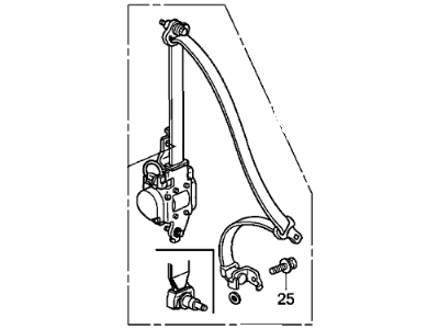 2009 Honda Ridgeline Seat Belt - 04818-SJC-A11ZD