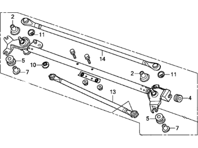 2010 Honda Ridgeline Wiper Linkage - 76530-SJC-A11