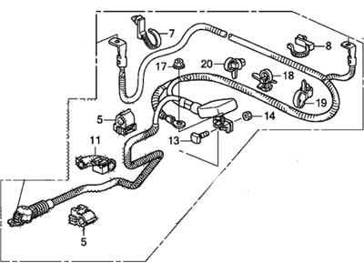 Honda 32410-SJC-A01 Cable Assembly, Starter