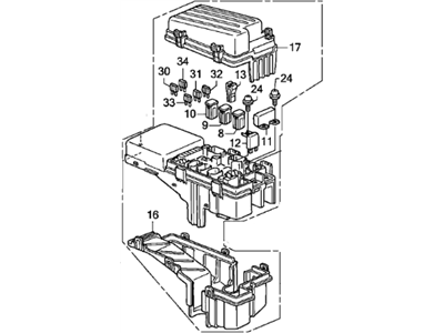 Honda Ridgeline Relay Block - 38250-SJC-A04