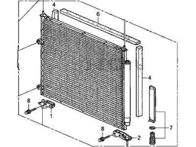 Honda 80110-SJC-A01 Condenser