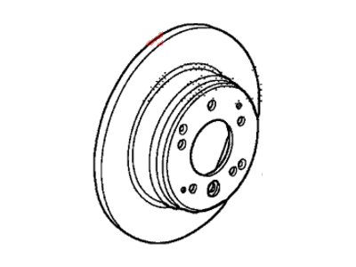 Honda 42510-SJC-A50 Disk, Rear Brake Drum (Inner)