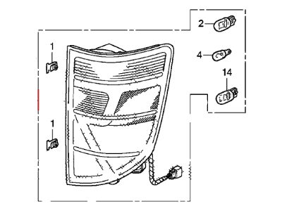 Honda 33500-SJC-A12 Taillight Assy., R.