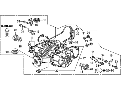 2006 Honda Ridgeline Differential - 41200-RJG-305