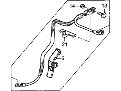 Honda 32600-SJC-A01 Cable Assembly, Ground