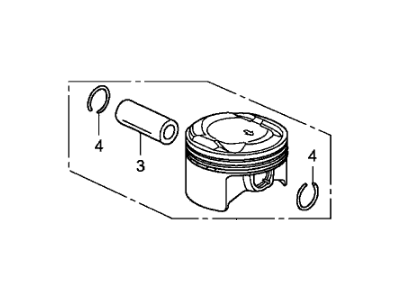 2011 Honda CR-V Pistons - 13030-R40-A00