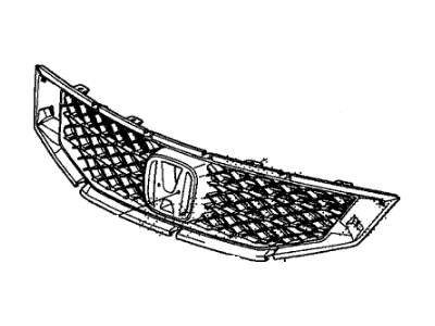 Honda 71121-TE0-A01 Base, Front Grille