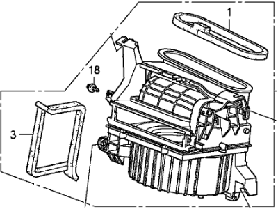 Honda 79305-TA0-A01 Blower Sub-Assy.