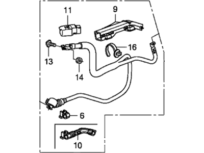 Honda 32410-TA0-A10 Cable Assembly, Starter