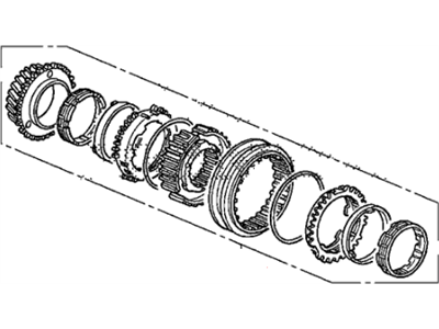 Honda 23444-RDE-315 Gear Set, Mainshaft Third