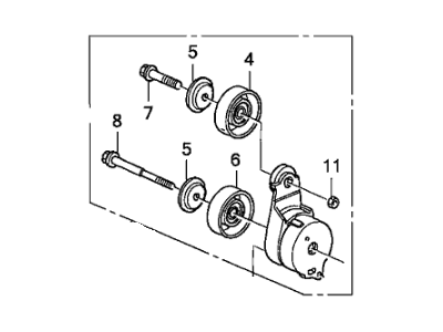 Honda 31170-RCA-A04 Tensioner Assy., Auto