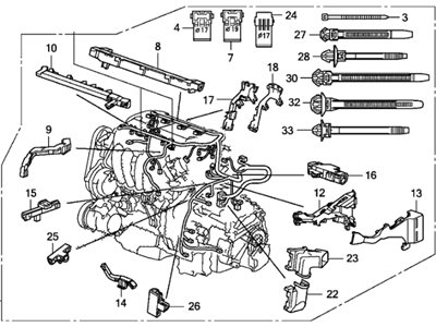 Honda 32110-R41-L50 Wire Harness, Engine