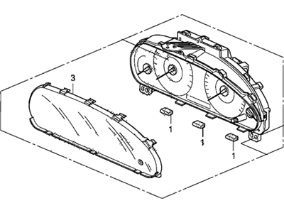 Honda 78100-TE1-A12 Meter Assembly, Combination