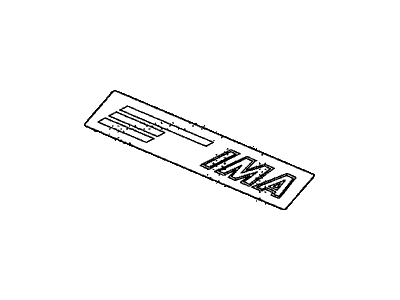 Honda 17125-RBJ-000 Emblem, Engine Cover