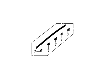 Honda 73152-SZT-G01 Garnish Assy., R. FR. Windshield Side