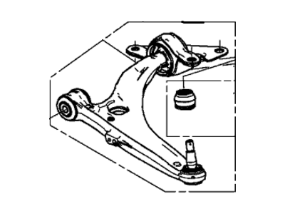 Honda 51360-SZT-A03 Arm Assembly, Left Front (Lower)