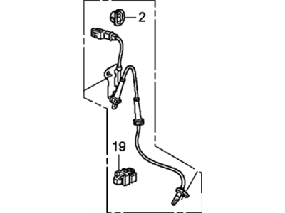 2016 Honda CR-Z Speed Sensor - 57455-SZT-A01