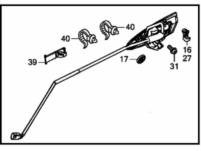 Honda 72181-SZT-003ZQ Handle Assy., L. FR. Door (Outer) *Pb85P* (PREMIUM GOLD PURPLE PEARL)