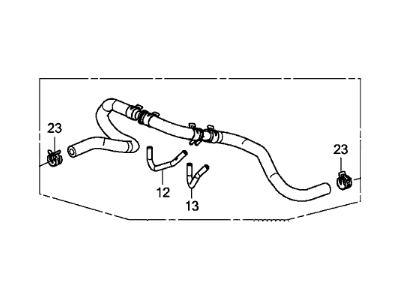 2013 Honda CR-Z Brake Booster Vacuum Hose - 46402-SZT-A01