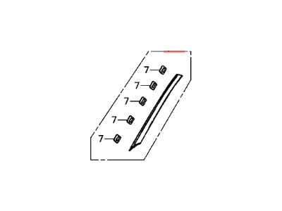 Honda 73162-SZT-G01 Garnish Assy., L. FR. Windshield Side