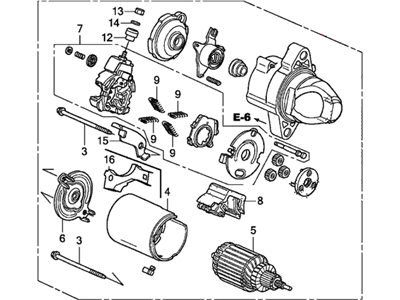 2015 Honda CR-Z Starter Motor - 31200-RYS-014