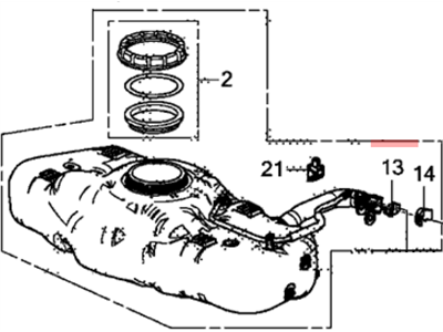 2012 Honda CR-Z Fuel Tank - 17044-TM8-L00