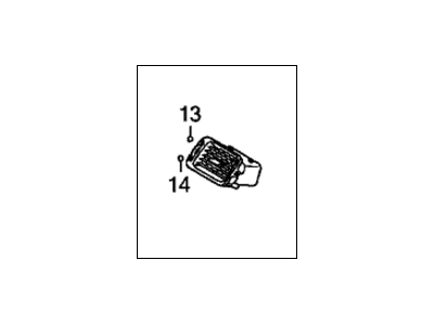 Honda 77630-SNB-G12ZB Outlet Assy., Passenger *NH597L* (DARK ATLAS GRAY)