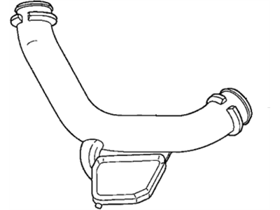 Honda 17243-RMX-000 Pipe A, Air Inlet