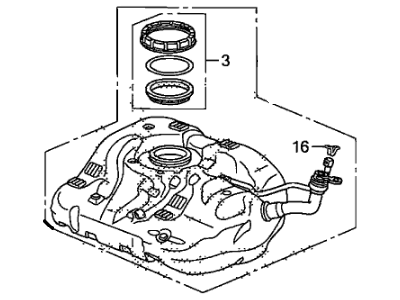 Honda 17044-SNC-L01 Tank Set, Fuel